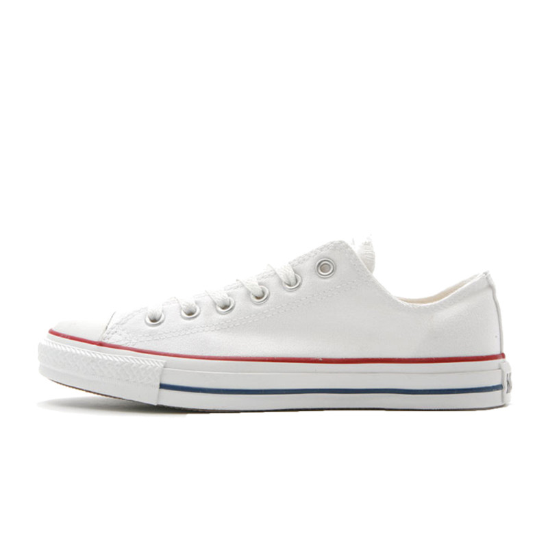 【直营】CONVERSE匡威Chuck Taylor All Star低帮男女通用帆布鞋运动鞋休闲鞋 白色M7652 US9.5=43