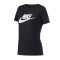 NIKE耐克女装短袖T恤经典简约圆领针织休闲运动服BV6170-010 L BV6170-010黑+白