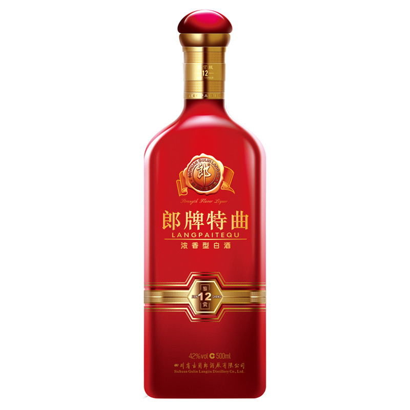 郎酒 郎牌特曲鉴赏12 42度 500ml 单瓶装 浓香型白酒