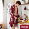 耀婷新款纺真丝睡裤男士春夏季豹子单短裤家居服_2 L 酒红