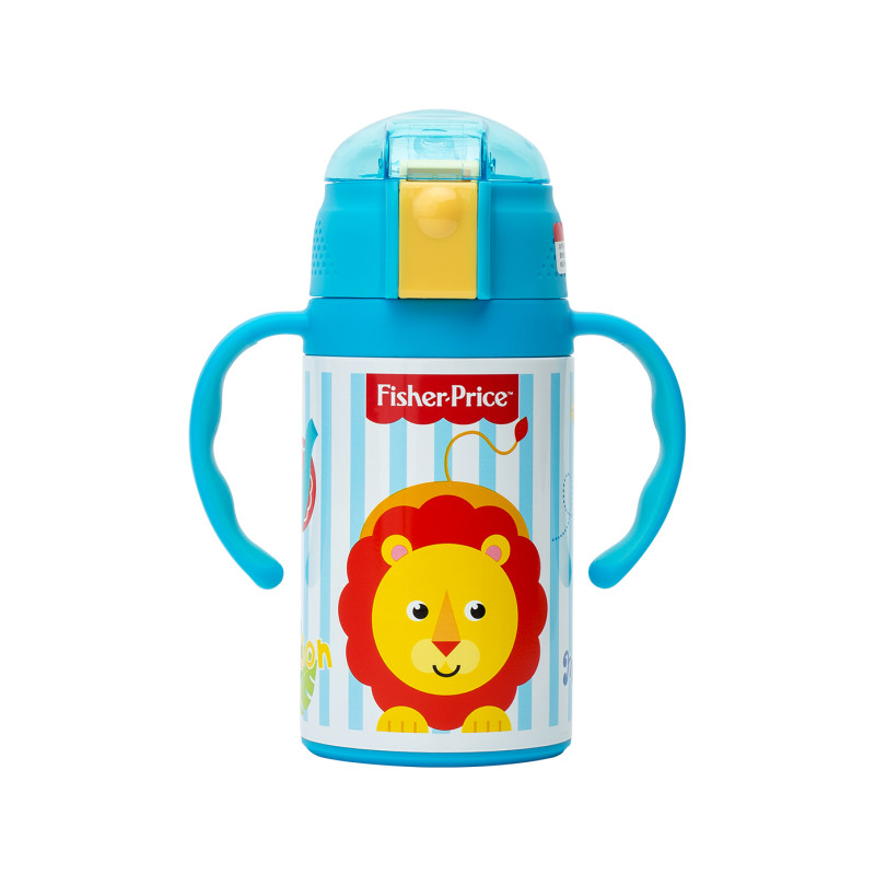 费雪牌(FISHER-PRICE) 母婴幼儿童抽真空保温杯套装FP-8045B 蓝色 适用年龄：12个月以上