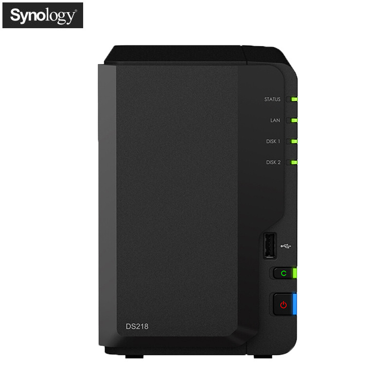 群晖（Synology）DS218 NAS网络存储服务器（含内置硬盘）