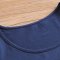 裂帛2016春夏新款圆领贴布刺绣棉T恤针织修身短袖T恤女 51151485 深蓝 S