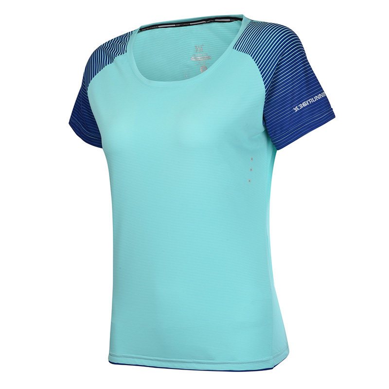 361度女装T恤夏季新款运动服361女子圆领舒适透气健身跑步短袖T恤