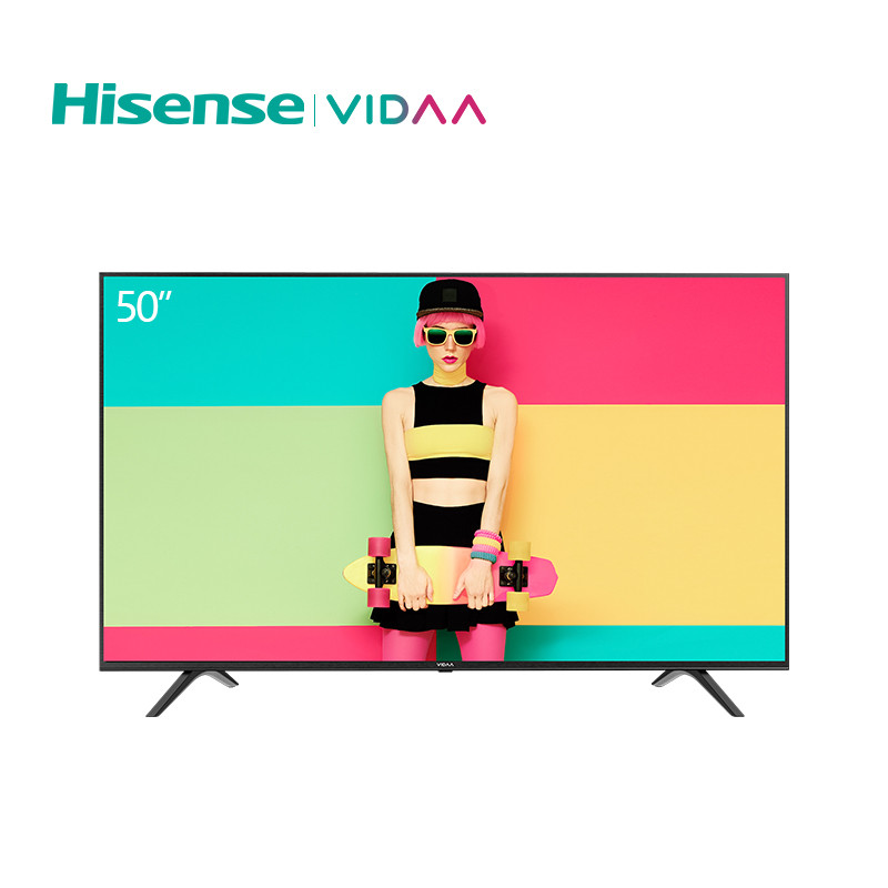 VIDAA 50V1A 50英寸 海信(Hisense) 4K超高清 网络AI智能语音 液晶平板电视机