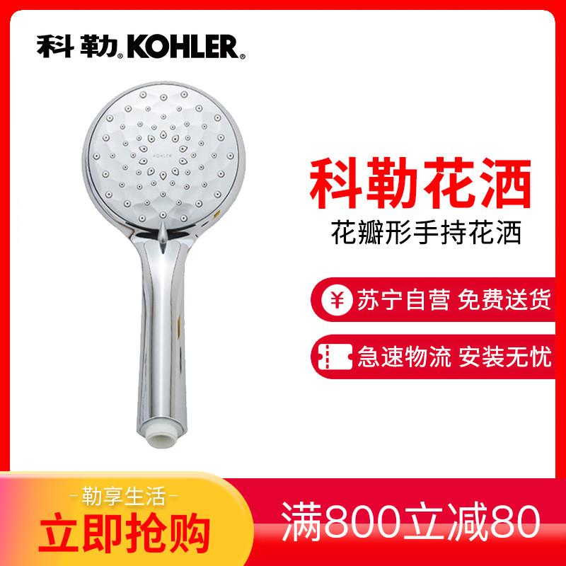【预售两周】科勒淋浴花洒喷头增压手持莲蓬头家用热水器淋雨套装浴室洗澡加压 k-r72421t