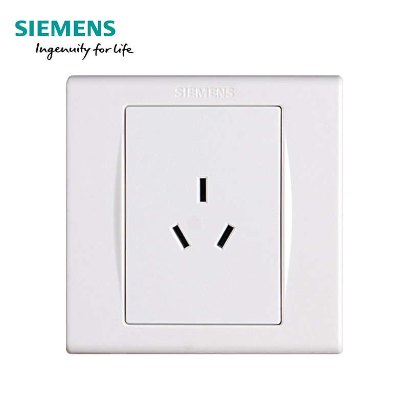 西门子(SIEMENS)开关插座品宜雅白系列 10A三孔 品宜雅白系列
