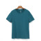 夏季新款百搭纯色休闲纯棉圆领短袖男士T恤男装K1019A S 海绿色