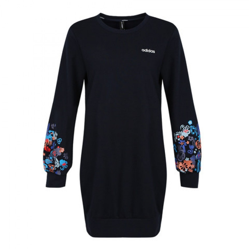 adidasneo阿迪休闲2019女子WARTISTDRESS连衣裙DW7760 S 黑