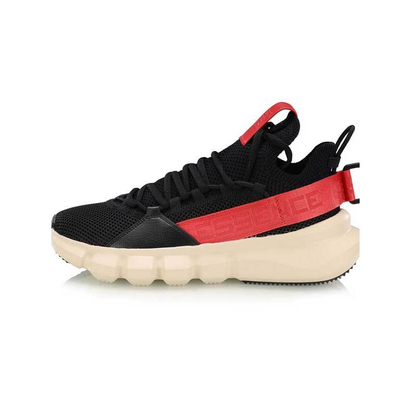 李宁韦德悟道2青龙休闲鞋男鞋黑白潮流透气运动篮球鞋agbp009高清实拍