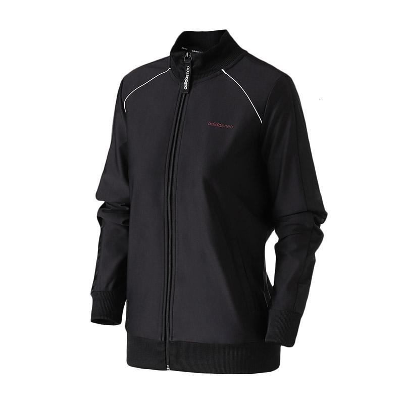 Adidas阿迪达斯NEO女装春季运动外套夹克运动服DW8319 L DW8319黑+黑