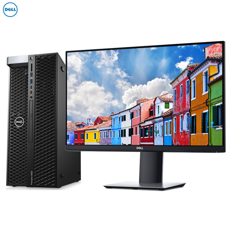 戴尔(DELL) Precision 5820+P2419H(W-2123 16G 1T+256G固 DVD 2G显卡)
