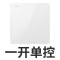 德力西(DELIXI)开关插座面板 电源插座CD821 白系列 其他86型插座面板 五孔插座套装 CD821白 CD821白 一开单控