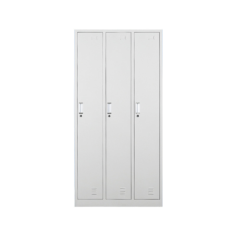 富和美(BNF)透气孔设计3门更衣柜(高1800mm*宽900mm*深420mm) 银色