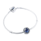 Pandora潘多拉成品手镯 蓝色雪花 925银时尚串珠成品手链 20cm