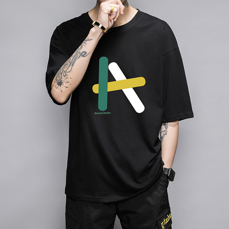 IKOPPOI 男士纯棉T恤 TX900-18 2XL 900-18黑色