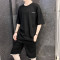 IKOPPOI 男士短袖套装 TX960-10 4XL 960-10黑色