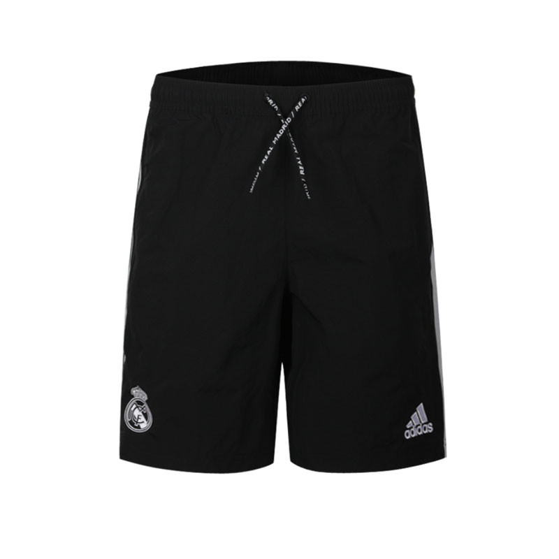 阿迪达斯男服装运动短裤2019皇马训练运动足球服装DP5187 黑/白 S