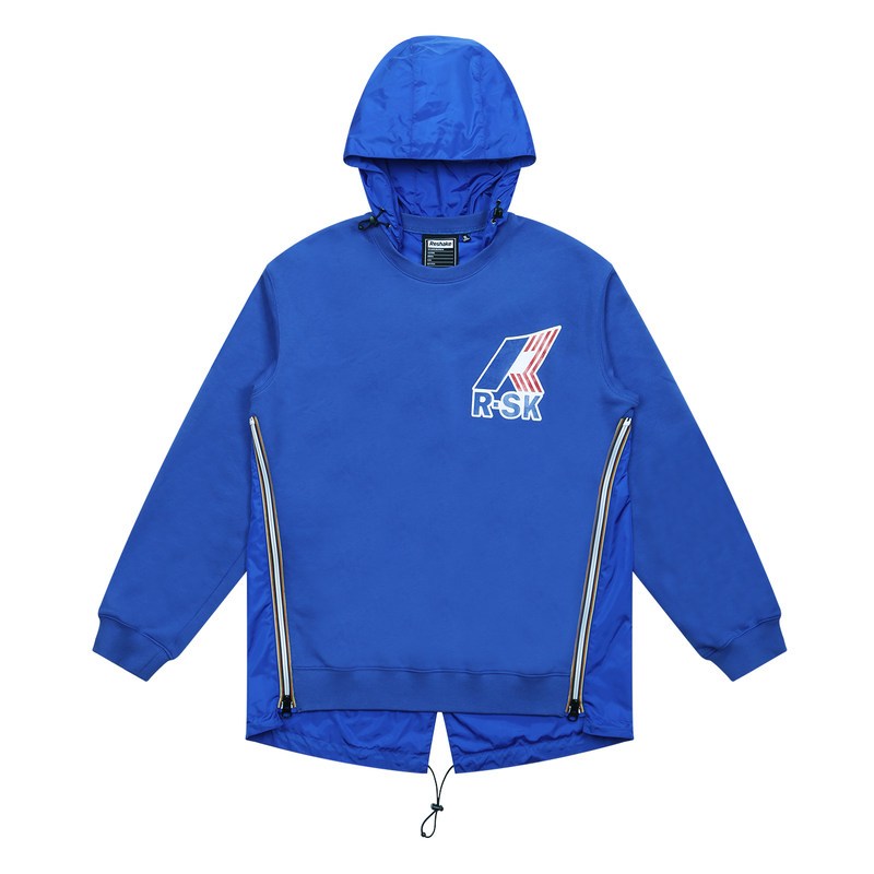 马克华菲潮牌RESHAKE华菲型格男装2019春新款情侣装卫衣男连帽简约潮流百搭 165/S 564宝蓝