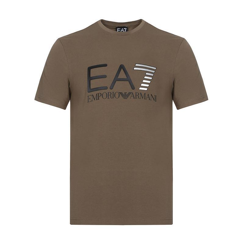 EMPORIO ARMANI EA7 阿玛尼 男士棉质圆领短袖T恤衫 3GPT01 PJ03Z 1851-军绿色 S
