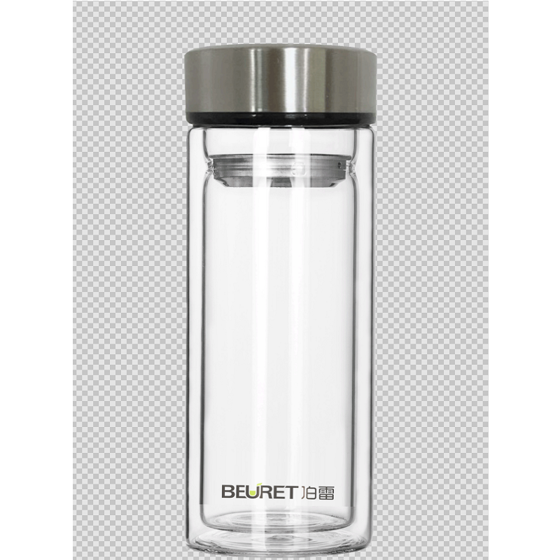 伯雷 MS-1804 名仕双层玻璃杯280ML（个） 白色