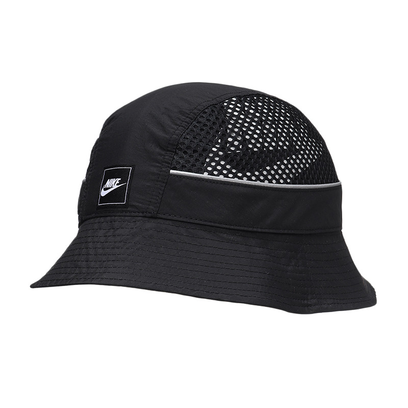 NIKE男帽女帽时尚简约宽檐网眼透气遮阳渔夫运动帽BV3363 BV3363-010黑