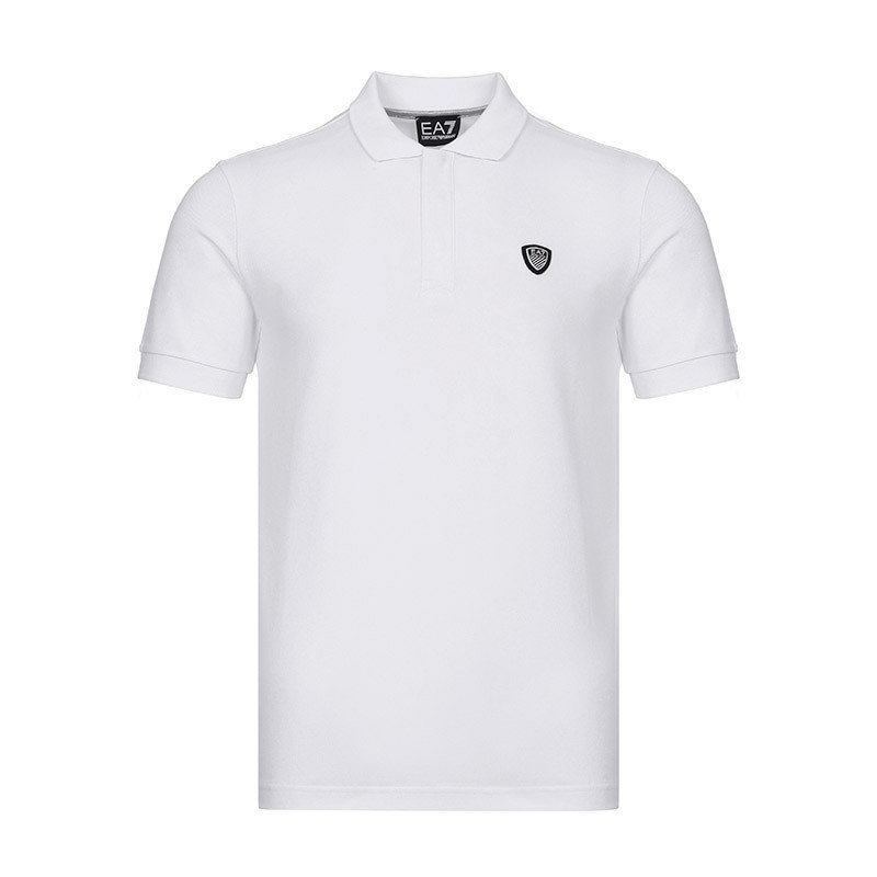 EMPORIO ARMANI EA7 阿玛尼 男款棉质短袖POLO衫 3GPF09 PJP8Z XL 1100-白色