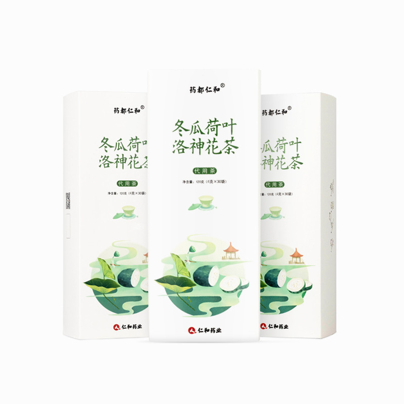 仁和 冬瓜荷叶洛神花茶 三盒/90袋*4g 三盒装