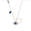 SWAROVSKI 施华洛世奇 人造水晶DuoEvilEye恶魔之眼 女士项链锁骨链轻奢饰品 5172560