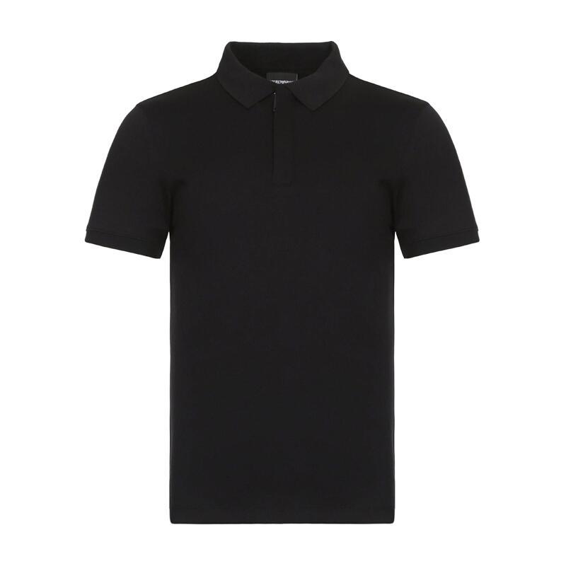 EMPORIO ARMANI 阿玛尼 男款棉质短袖POLO衫 3G1F86 1JPRZ 0999-黑色 M
