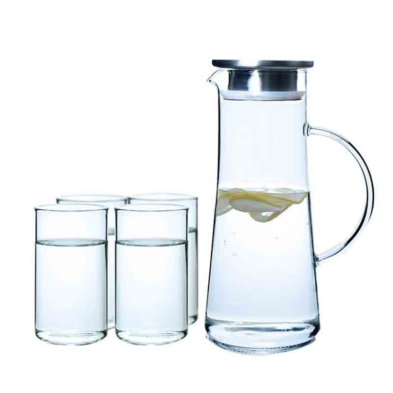 果兹 炫茗水具套装 GZ-L01 1300ml+250ml*4 白色