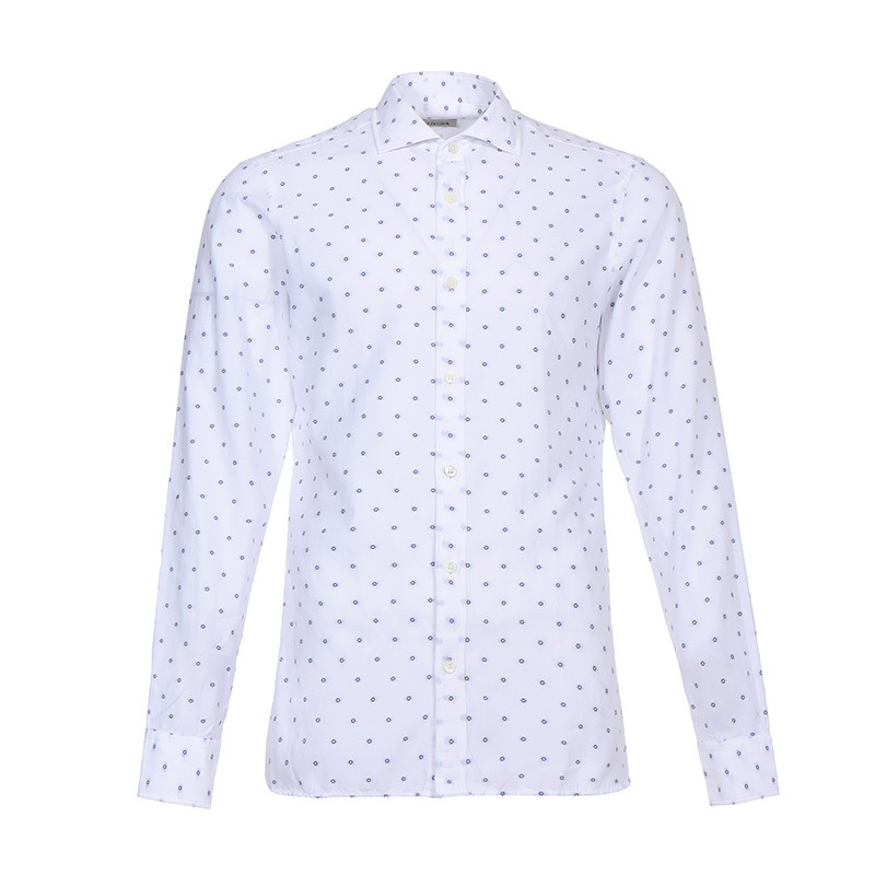 Z Zegna 杰尼亚 男款棉质长袖衬衫 9DFEDI 505311-白色 39