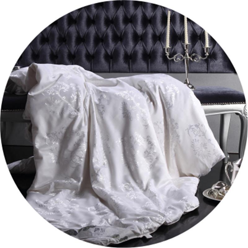 尚采 727 全棉贡缎桑蚕丝被200*230cm（七包服务） 2m*2.3m 白色