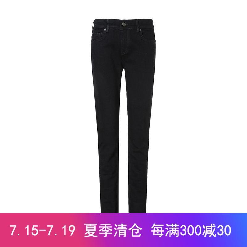 Versace JEANS 范思哲 女款棉质牛仔裤 A1HTA0K6 60366 899-黑色 26