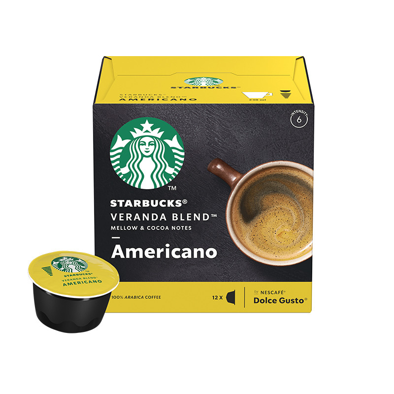 星巴克(Starbucks) Veranda Blend美式咖啡(大杯)102g（内含12颗）