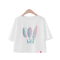 米子旗-修身露脐T恤-1815-1 1000白色 XXL