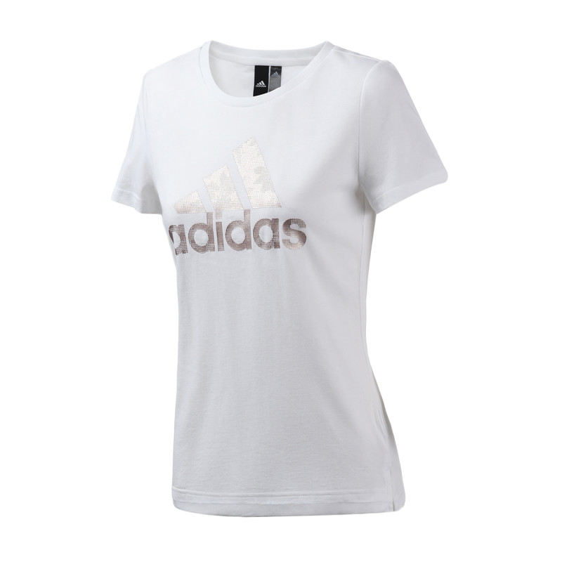 阿迪达斯女服短袖T恤跑步健身运动休闲服装EH3875 S EH3875白色