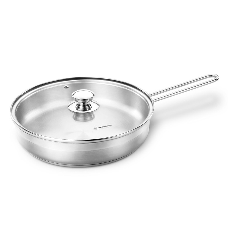 西屋（Westinghouse）平底锅煎锅26cm通磁304不锈钢煎蛋饼牛排煎锅 WKW-2001
