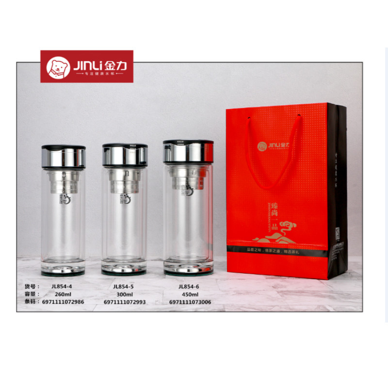 金力(JinLi) JL854-6 水晶玻璃运动杯 450ML 单只装 图片色