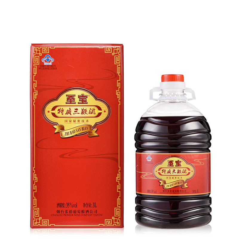 张裕 CHANGYU 至宝特质三鞭酒 35度3L*1 整箱装