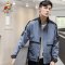 稻草人夹克男2019春秋新品休闲立领外套青年简约棒球服男 3XL 红色
