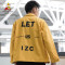 稻草人夹克男2019春秋新品多口袋工装外套青年男士翻领休闲衣服 XL 黄色
