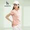 哈吉斯HAZZYS春季新款T恤女舒适简约休闲POLO衫 165/88A_40 浅橙色LO
