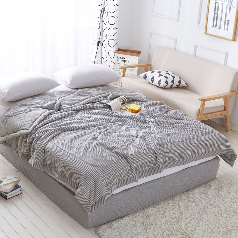 芳恩良品水洗棉花被FN-B465 FN-B465-1 1.5m*2m 灰色