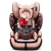 贝贝卡西安全座椅9月-12岁儿童安全座椅3C认证汽车车用婴儿车载宝宝座椅 LB509 咖色松果