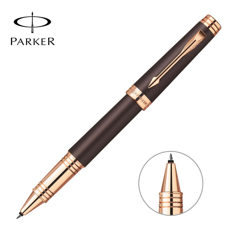 派克(PARKER)首席纯黑丽雅白夹宝珠笔 /单支装 金色
