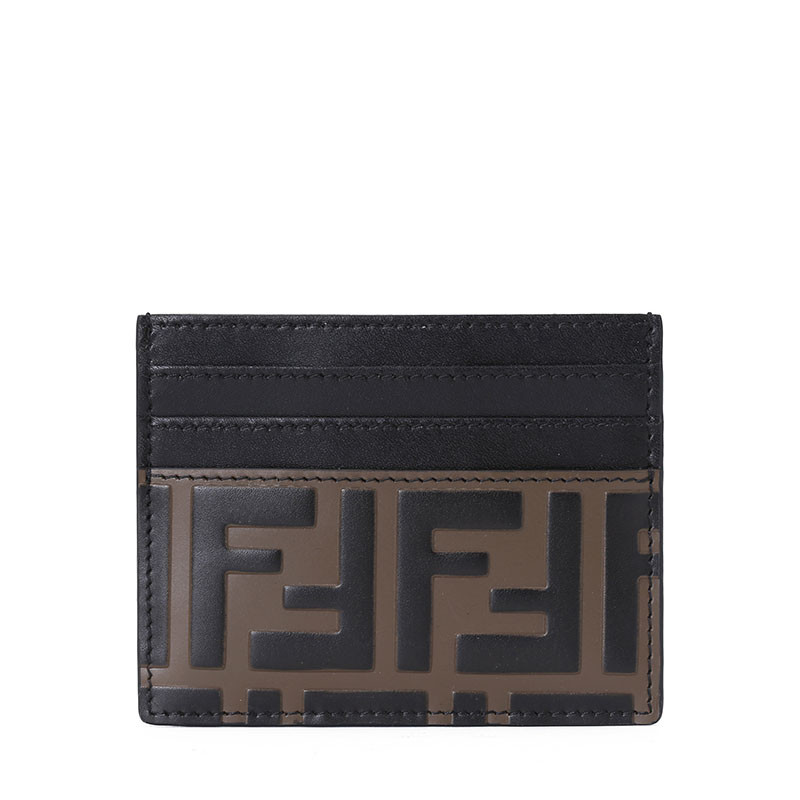 Fendi FF压花 男女款卡片夹 8M0269 拼色