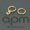 apm MONACO不对称复古幸运数字耳环 时尚金2