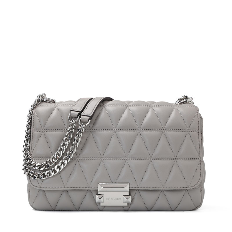 MK Sloan 单肩包 大号 30S7GSLL3L 珍珠灰