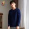 稻草人针织衫男2019秋冬新品潮流韩版打底衫青年男士圆领毛衣男装 2XL 深灰色